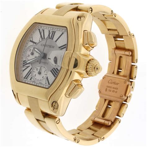 mens gold cartier watch|cartier chronograph watches for men's.